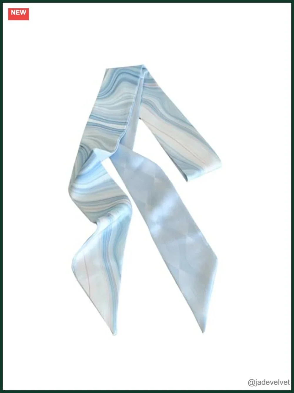 Reversible Satin Neck Scarf, Multi-Way Hairband, Bag Charm & Belt